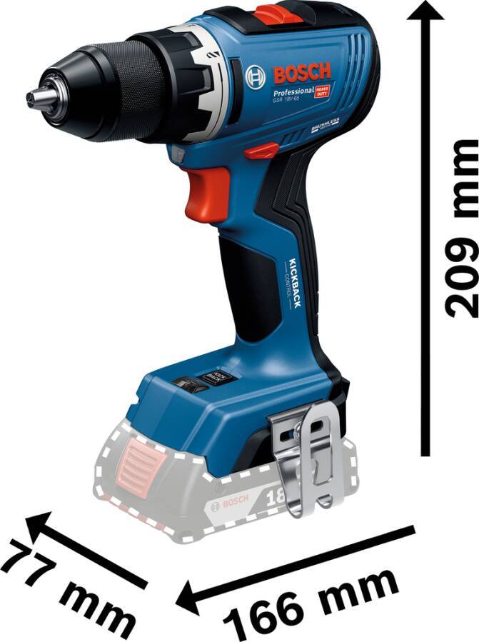 Bosch GSR 18V-65 Professional Akku Bohrschrauber 18 V 63 Nm ( 06019N3208 ) + 3x ProCORE Akku 4,0 Ah + Ladegerät + L-Boxx-1