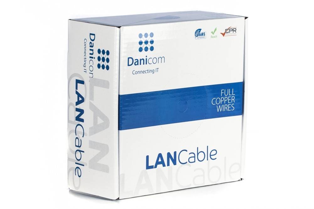 DANICOM CAT6A U/UTP 100m Flexibel - PVC (Fca)-0