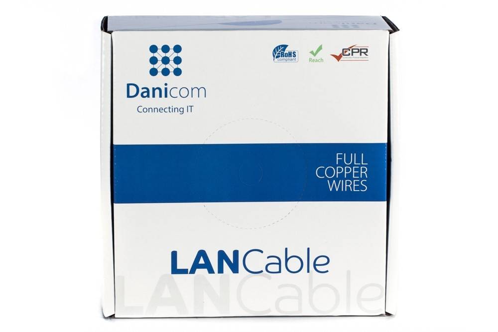 DANICOM CAT6A U/UTP 100m Flexibel - PVC (Fca)-1