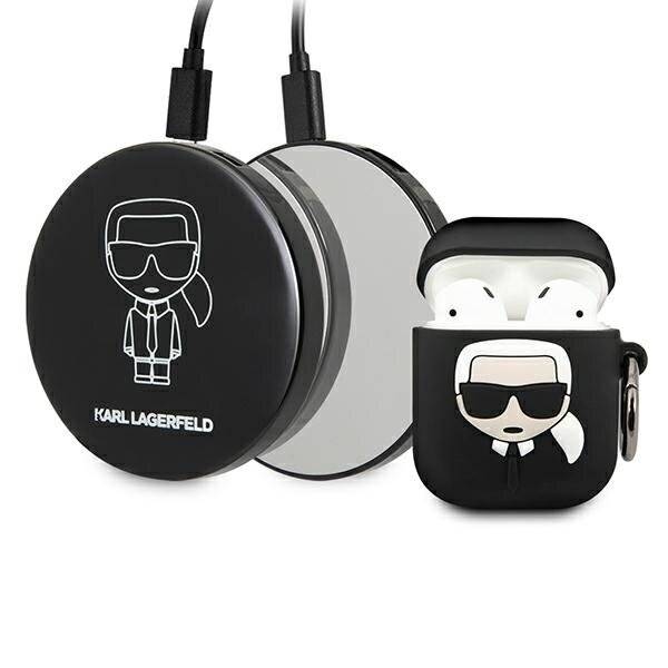 Karl Lagerfeld Ikonik Case AirPods + Powerbank - Schwarz-1