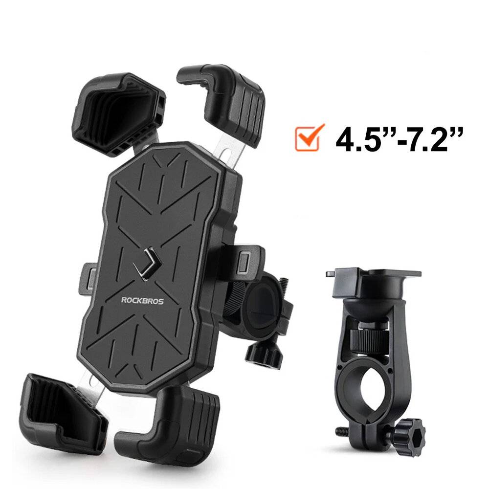 Rockbros 25210030001 Telefonhalter Lenkerfahrrad – Schwarz-1