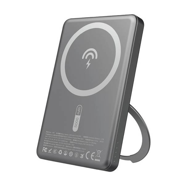 Dudao K28S 20W PD 5000mAh Powerbank MagSafe Ständer - Grau
