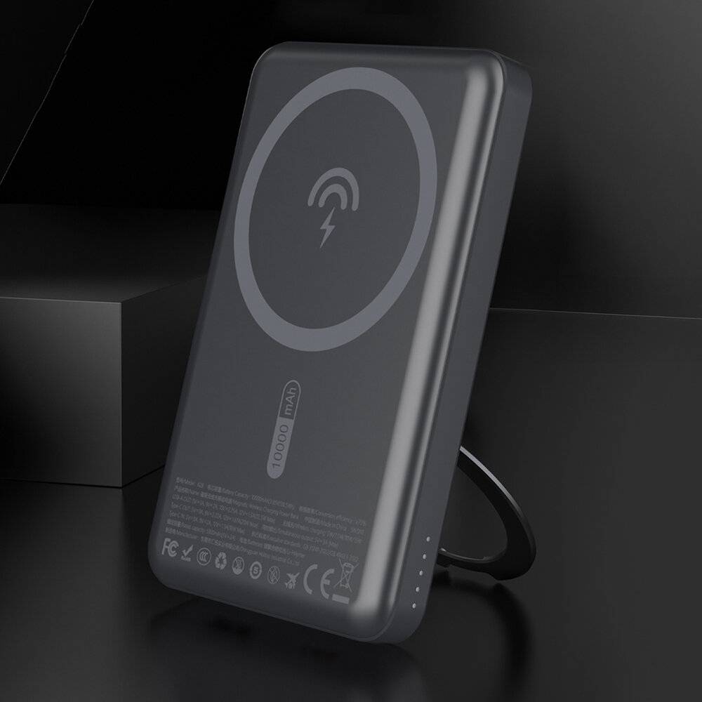 Dudao K28S 20W PD 5000mAh Powerbank MagSafe Ständer - Grau-4