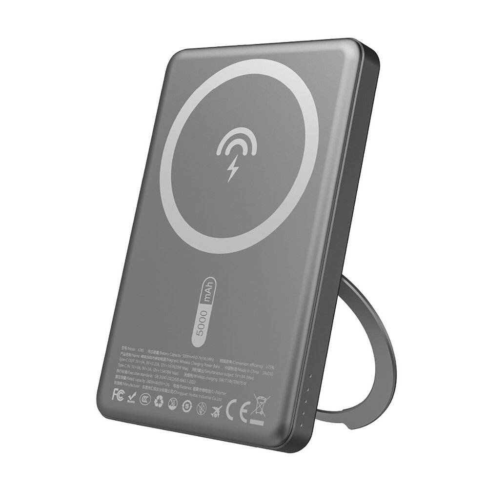 Symbolbild für Dudao K28S 20W PD 5000mAh Powerbank MagSafe Ständer - Grau