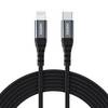 Choetech IP0039 USB-C auf Lightning Kabel, MFi-zertifiziert, Nylon, 1,2 m, Schwarz