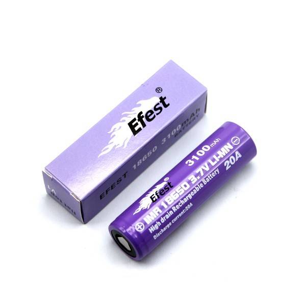 Efest IMR 18650 3100mAh 3,7V Li-Ion (Flat Top) ungeschützt