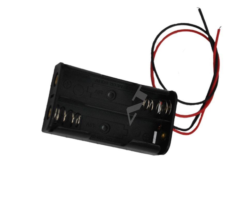Batteriehalter für 2x 18650 Zellen mit Anschluss (2S1P)-0