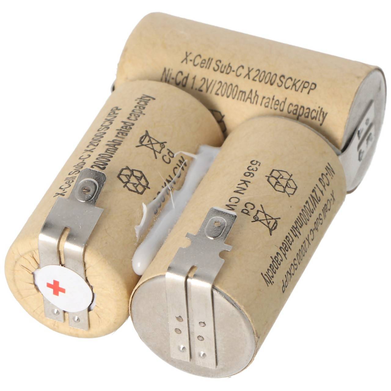 AccuCell Akku passend für Hand-Staubsauger 3,6 Volt FASTON 4,8 mm-0