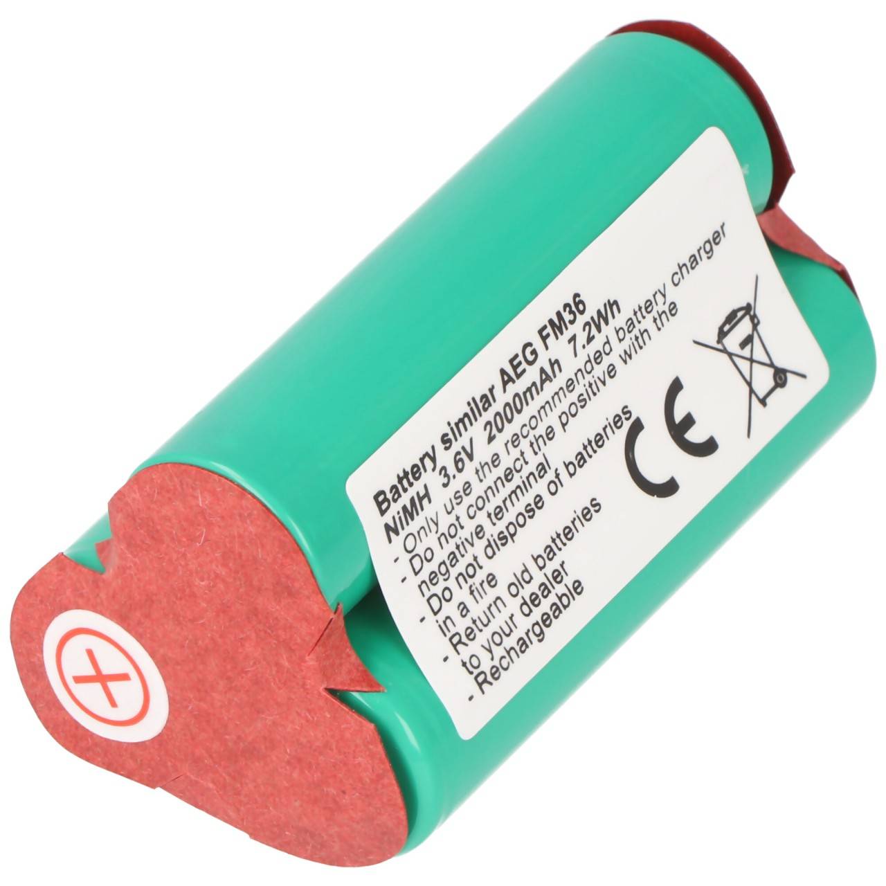Akku passend für AEG FM36 Akku Elektrolux 3,6 Volt AA 2000mAh-2