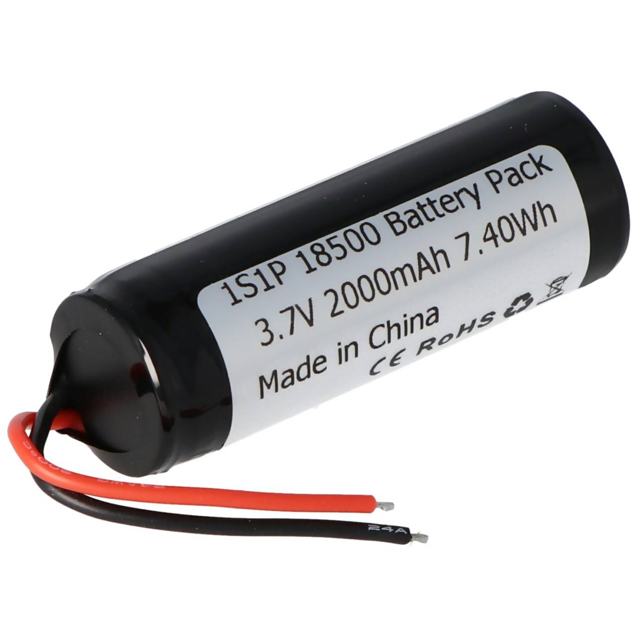 Keeppower 1S1P 18500 2000mAh 3,6V - 3,7V Li-Ion-Akku mit BMS-Schutz-2
