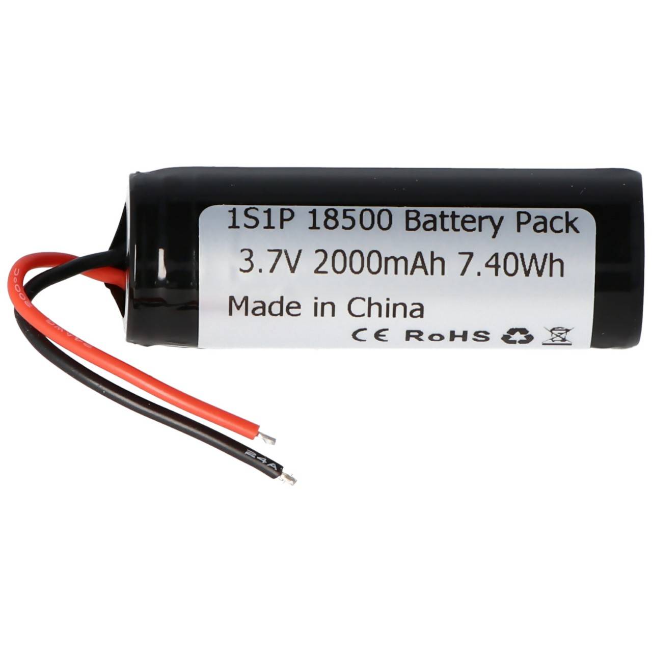 Keeppower 1S1P 18500 2000mAh 3,6V - 3,7V Li-Ion-Akku mit BMS-Schutz-3