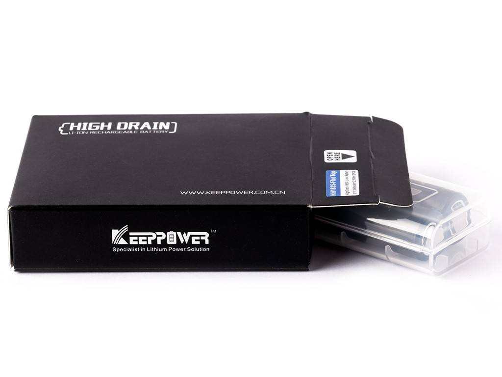 Keeppower IMR18650 - 3000mAh, 3,6V - 3,7V Li-Ion-Akku (Pluspol flach)-4