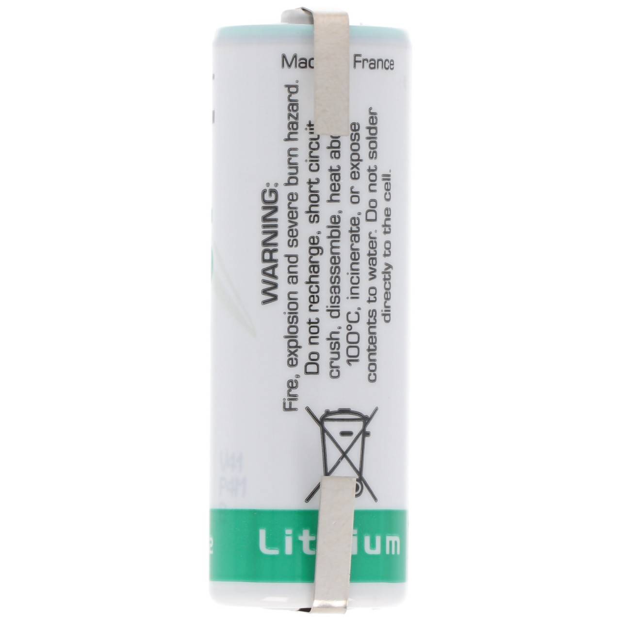 SAFT LS17500 Lithium Batterie , Size A, mit Lötfahne U-Form-2