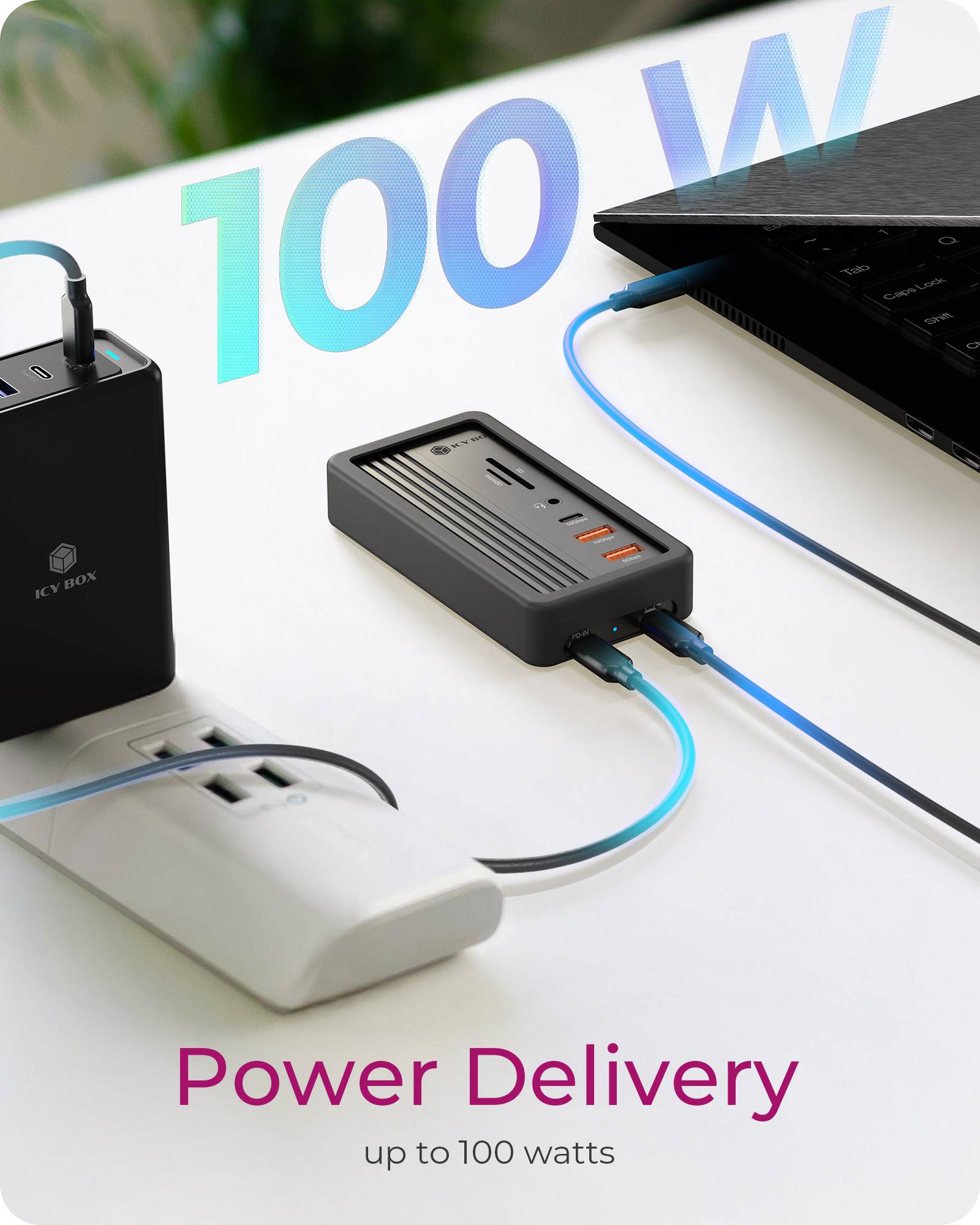 IB-DK4072M-CU31, 10 in 1 DockingStation mit Slot für M.2 NVME SSD Slot, Host USB 3.2 Gen 2 Type-C+A 10 Gbit/s-3