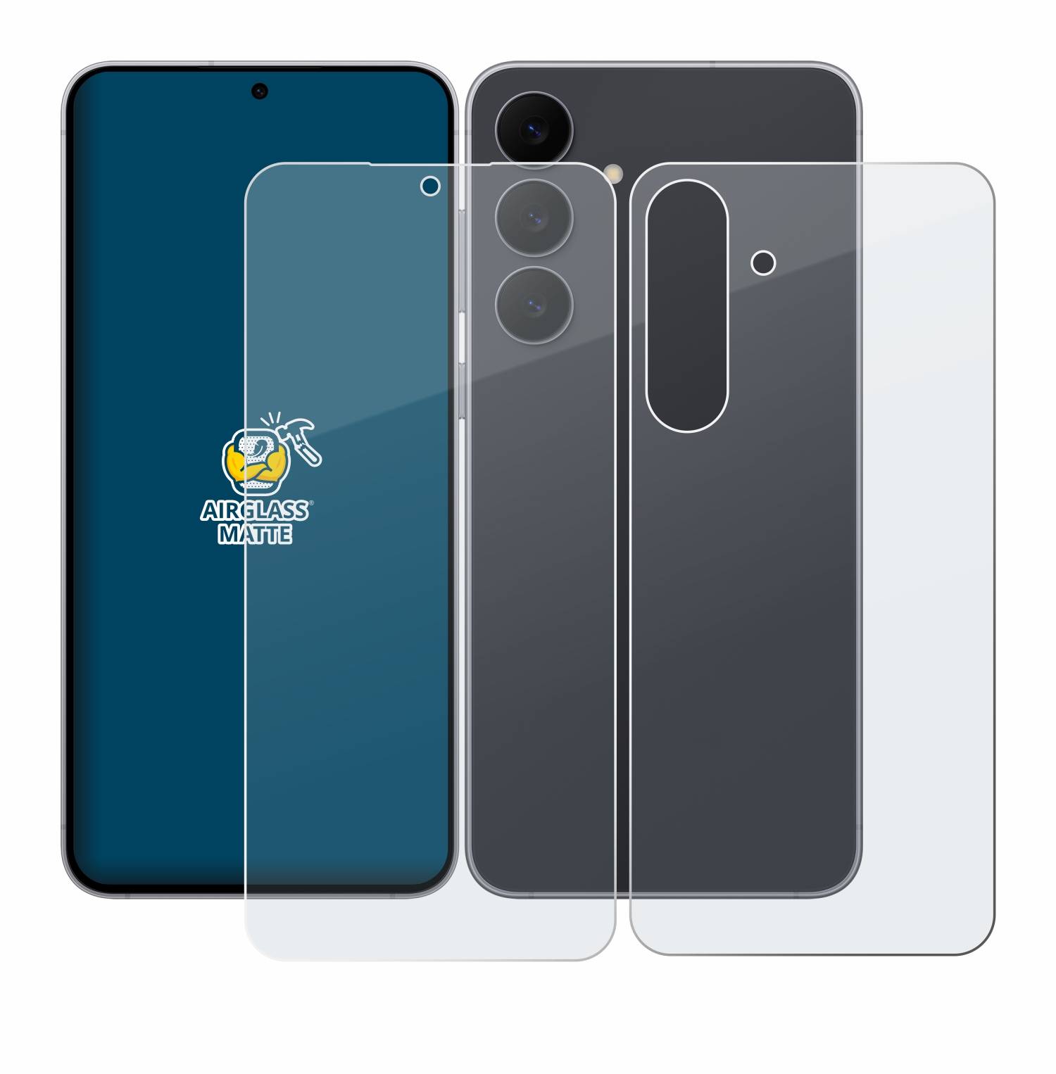 BROTECT Entspiegelungs Schutzglas für Samsung Galaxy S25 FE (Display+Rückseite) Schutzfolie Panzer Folie Glas matt-3