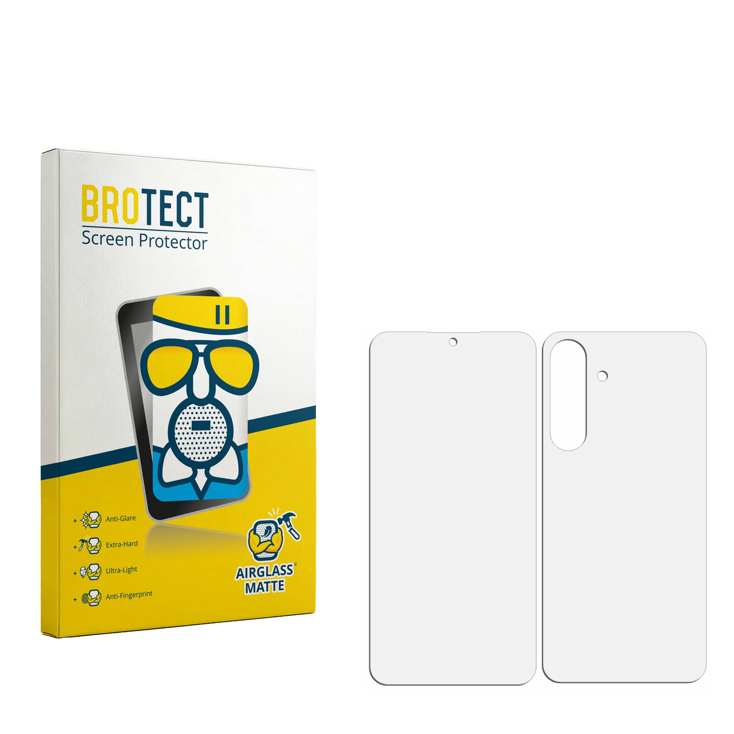 BROTECT Entspiegelungs Schutzglas für Samsung Galaxy S25 FE (Display+Rückseite) Schutzfolie Panzer Folie Glas matt-4