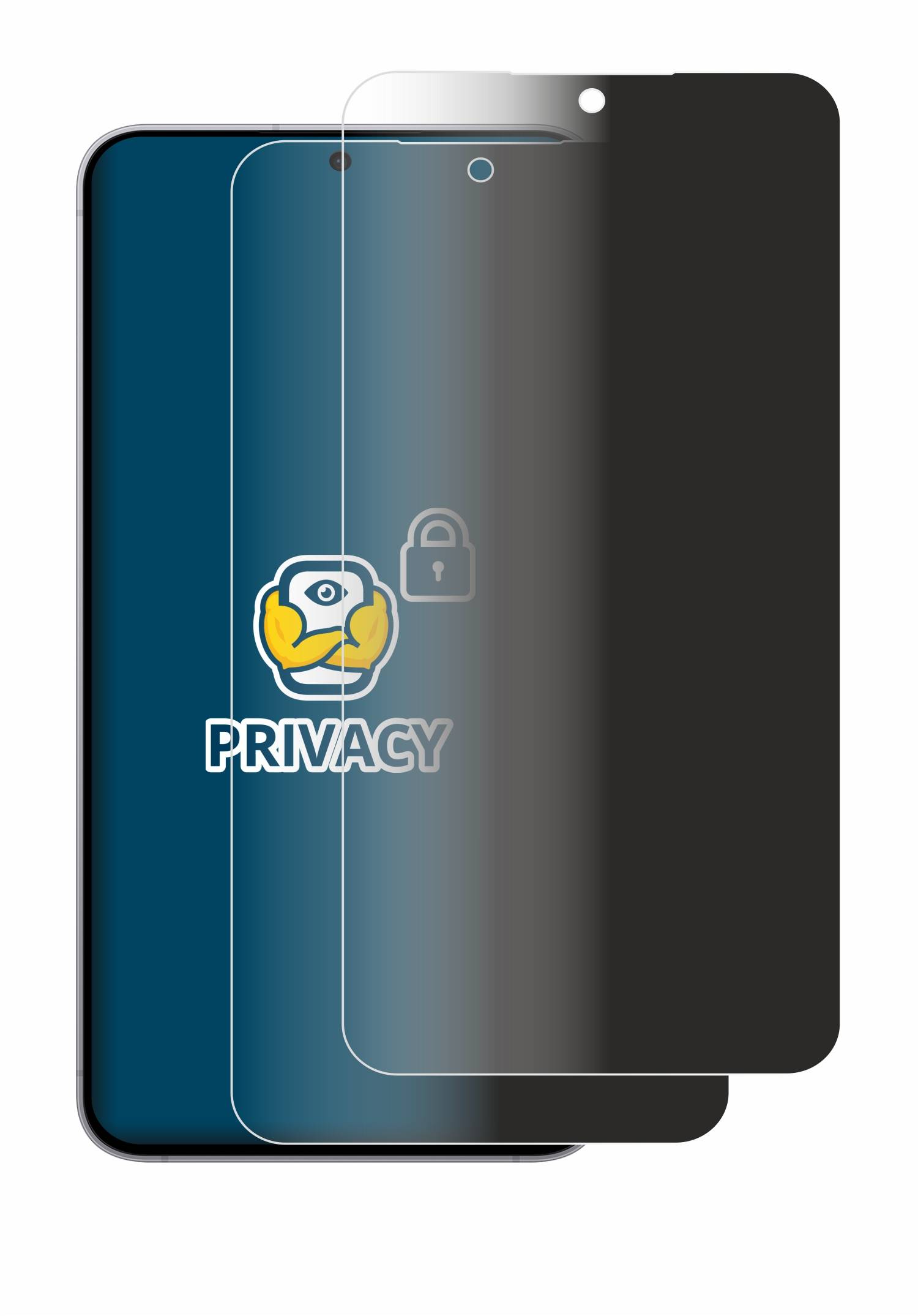 2x BROTECT Blickschutzfolie für Samsung Galaxy S25 FE Anti-Spy Privacy Blaulichtschutz Sichtschutzfolie-2