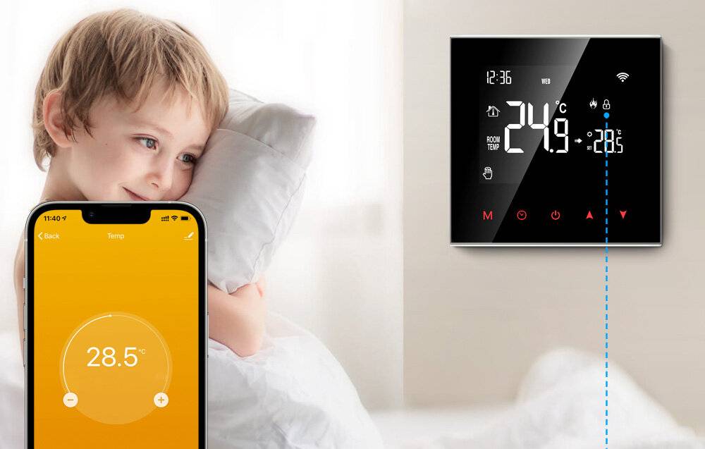 Smart Thermostat Avatto WT100 Warmwasserbereiter 3A Wi-Fi TUYA-4