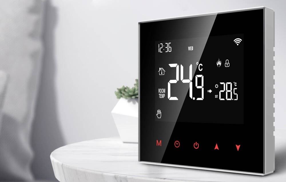 Avatto ZWT100 3A ZigBee TUYA smart DHW boiler thermostat.-2