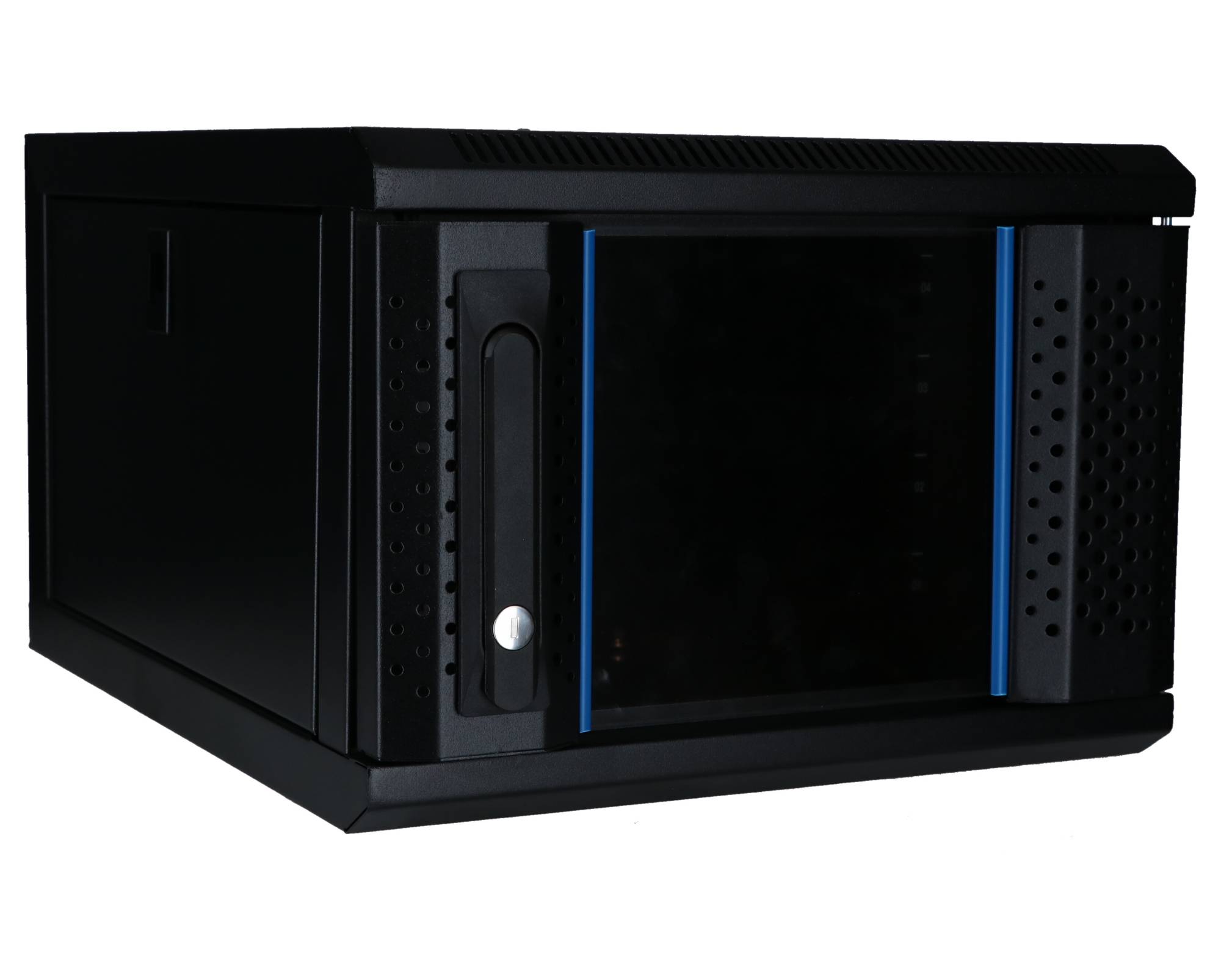 Danicom - 4 HE, 10” Serverschrank, mit Glastür, (BxTxH) 370x450x264mm