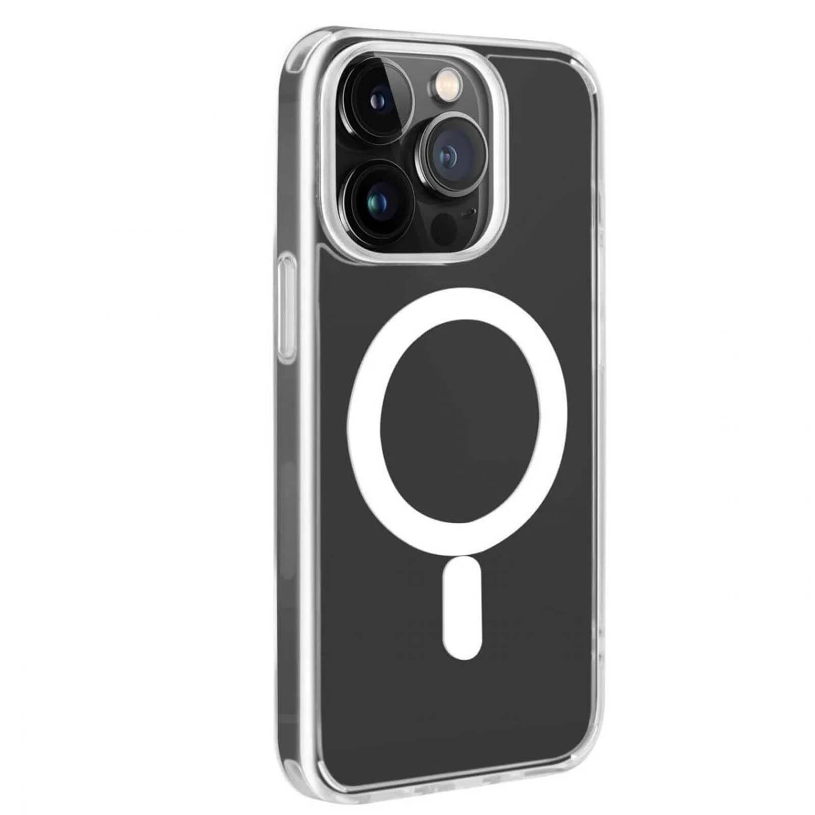 Puro Lite Mag MagSafe Silikonhülle iPhone 14 Pro – transparent-0
