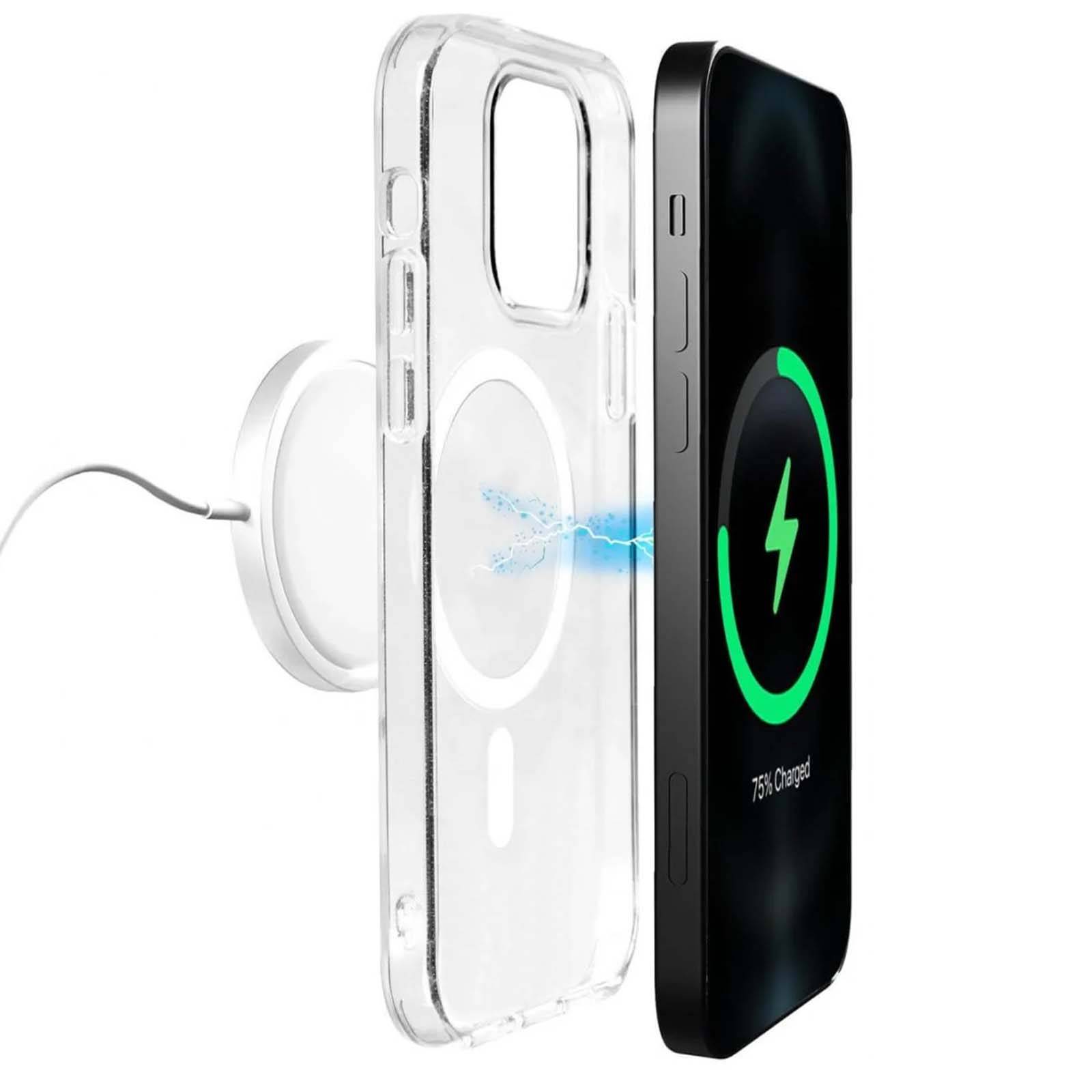 Puro Lite Mag MagSafe Silikonhülle iPhone 14 Pro – transparent-2