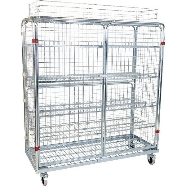 Stahlrollbehälter mit Flügeltüren 5-seitig mit Korbaufsatz. ESB Engineering System Bau GmbH 84824249-0