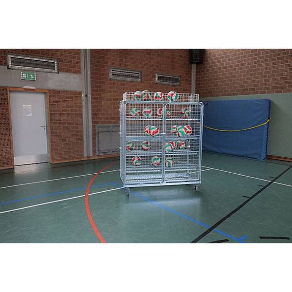 Stahlrollbehälter mit Flügeltüren 5-seitig mit Korbaufsatz. ESB Engineering System Bau GmbH 84824249-4