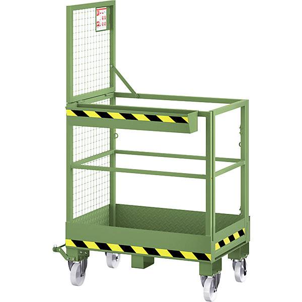 Arbeitskorb Typ RAK-Slim Aufnahme schmale Seite mit Rollen resedagrün. 84856049 848560 49-0