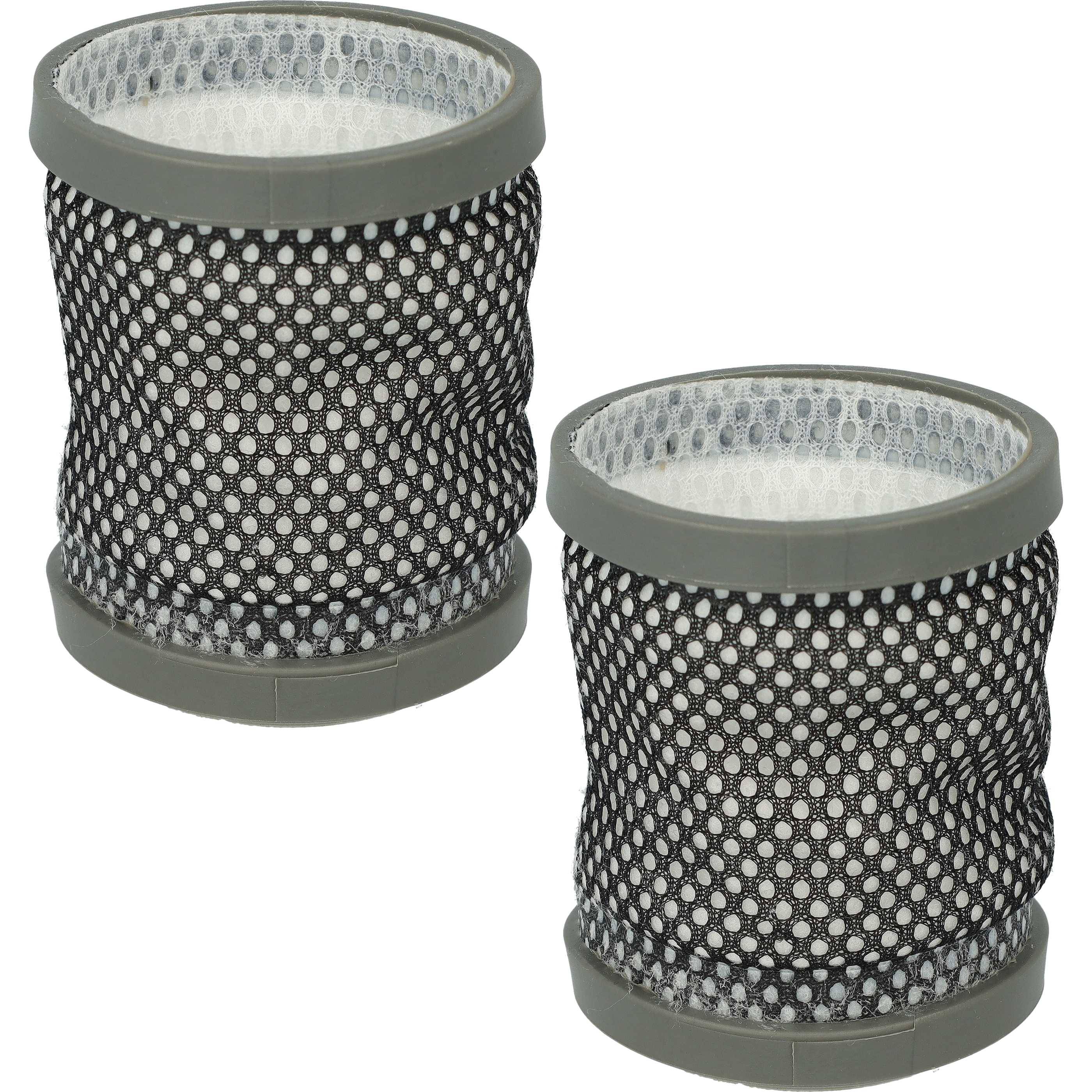 vhbw 2x Staubsaugerfilter kompatibel mit Hoover Freedom Fd22be | Fd22bc, Fd22br Staubsauger - Abluftfilter Schwarz Grau-0