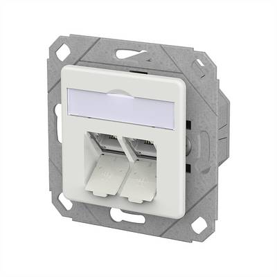 METZ CONNECT E-DAT C6A IDC Dose, 2 Port, UPk, verkehrsweiß-0