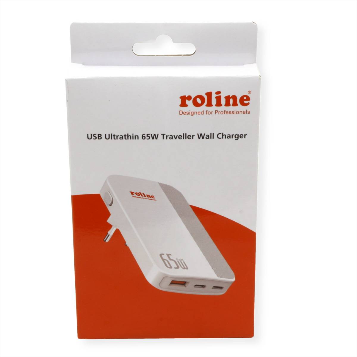 ROLINE USB Charger, schlank, mit klappbarem Euro-Stecker, 65W-2
