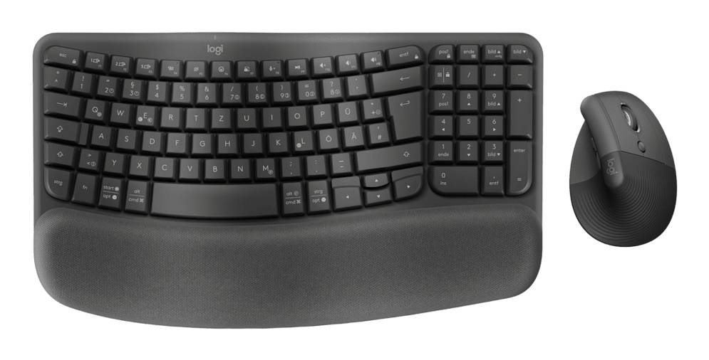 Logitech Wave Keys and Lift Combo - Tastatur-und-Maus-Set - TL: Deutsch, QWERTZ-0