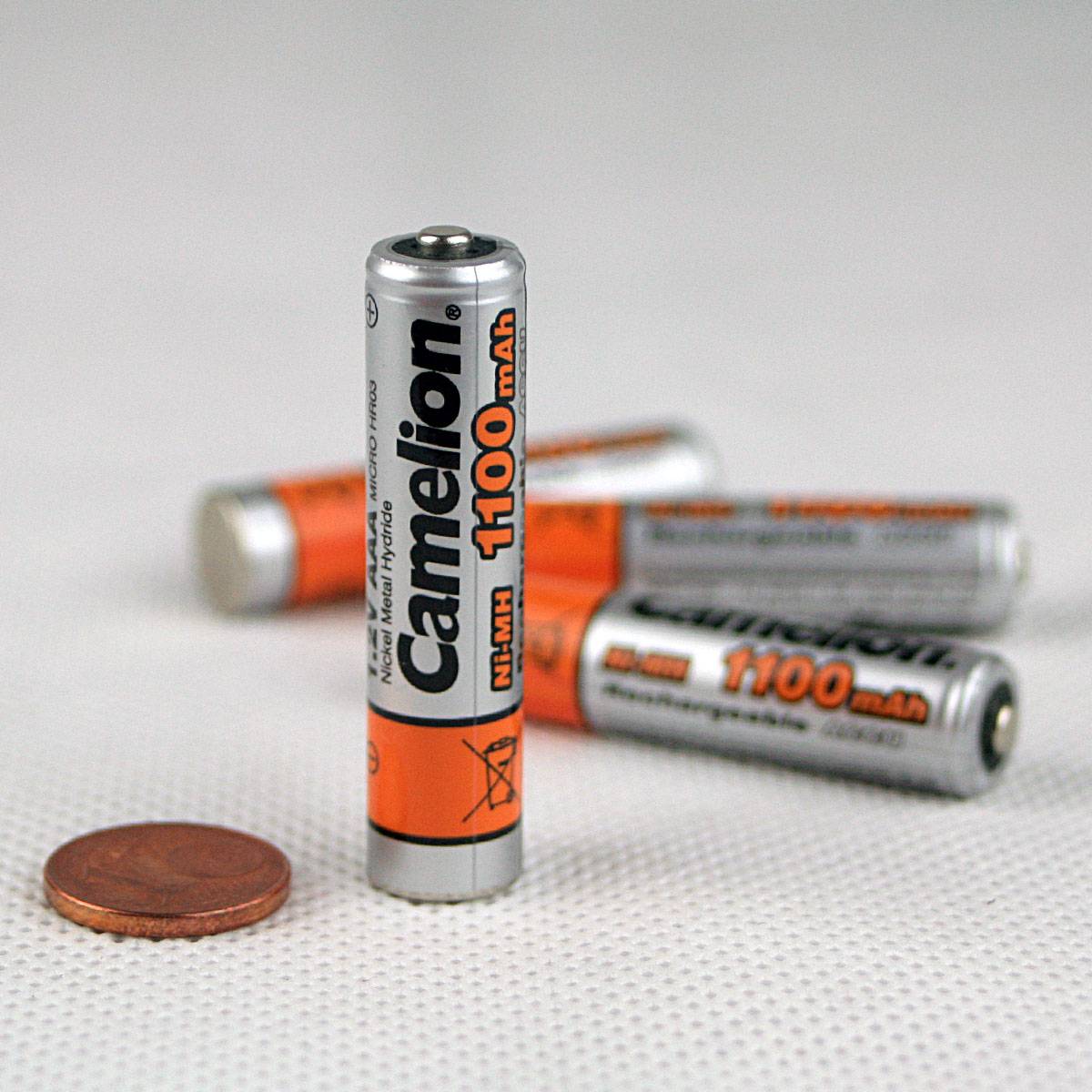 Camelion - 4er Pack Micro-Akkus Ni-MH 1100mA Typ AAA, 1,2V-1