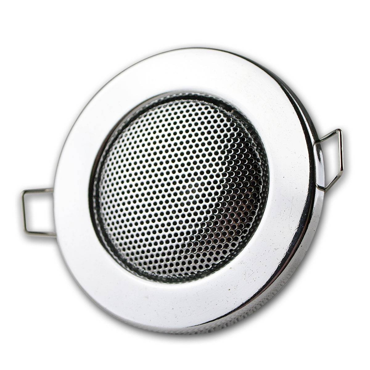 Decken-Einbaulautsprecher "Mini" Halogen-Look, 8cm Ø, 6cm Einbau, chrom-0