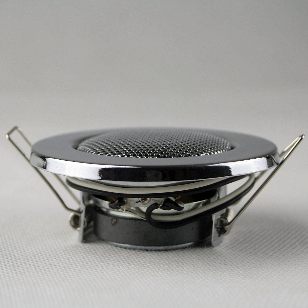 Decken-Einbaulautsprecher "Mini" Halogen-Look, 8cm Ø, 6cm Einbau, chrom-1