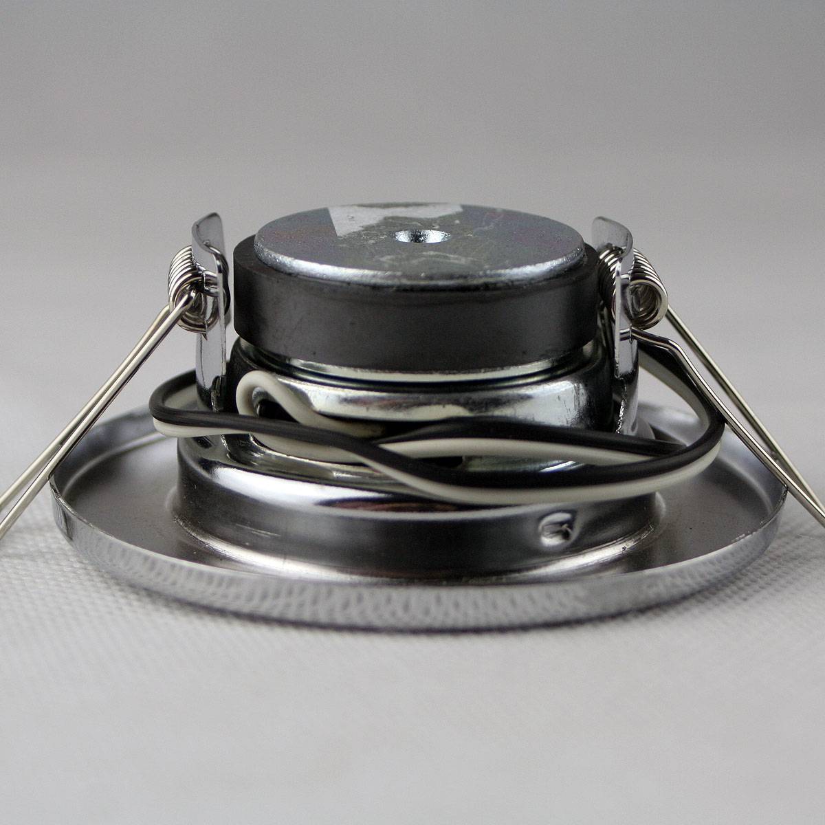 Decken-Einbaulautsprecher "Mini" Halogen-Look, 8cm Ø, 6cm Einbau, chrom-2