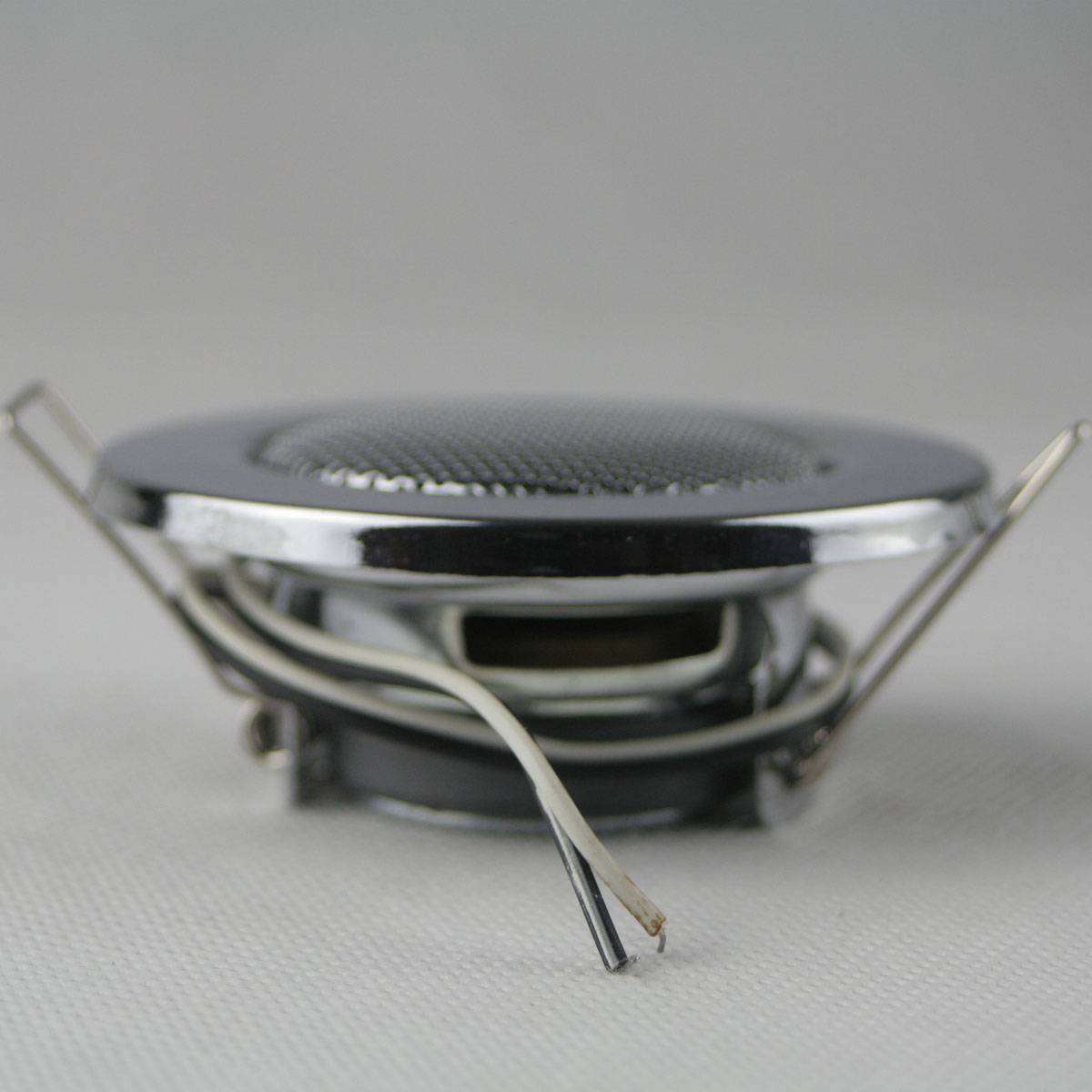 Decken-Einbaulautsprecher "Mini" Halogen-Look, 8cm Ø, 6cm Einbau, chrom-4
