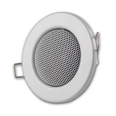 Decken-Einbaulautsprecher "Mini" Halogen-Look, 8cm Ø, 6cm Einbau, weiß