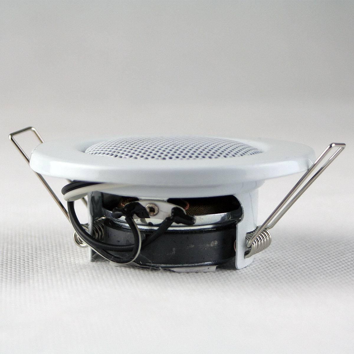 Decken-Einbaulautsprecher "Mini" Halogen-Look, 8cm Ø, 6cm Einbau, weiß-1