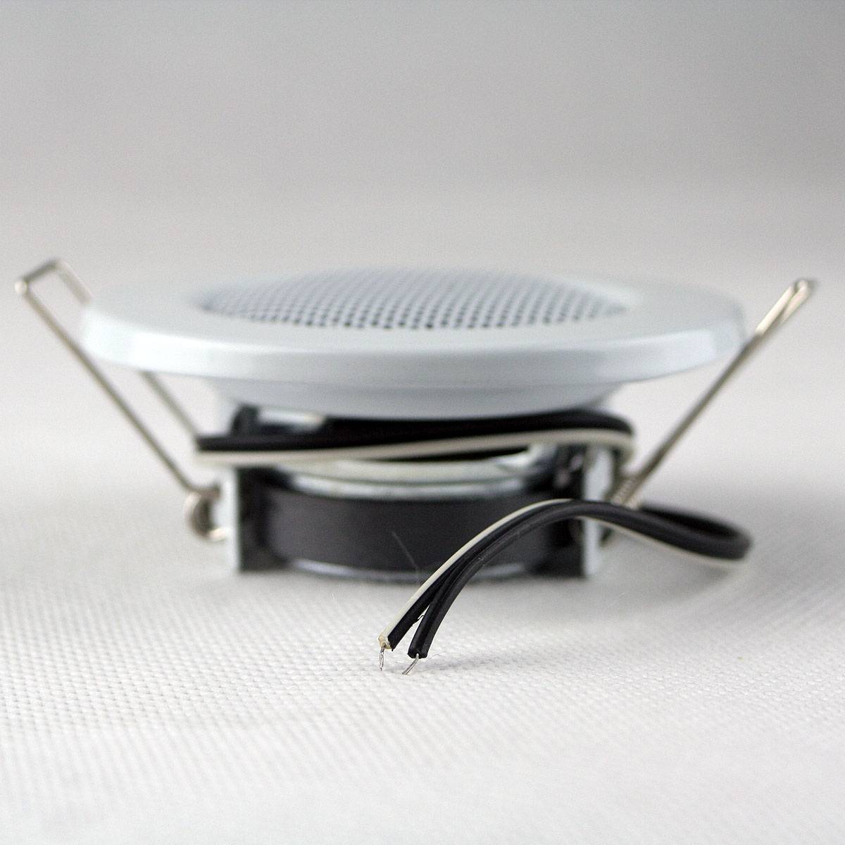 Decken-Einbaulautsprecher "Mini" Halogen-Look, 8cm Ø, 6cm Einbau, weiß-4