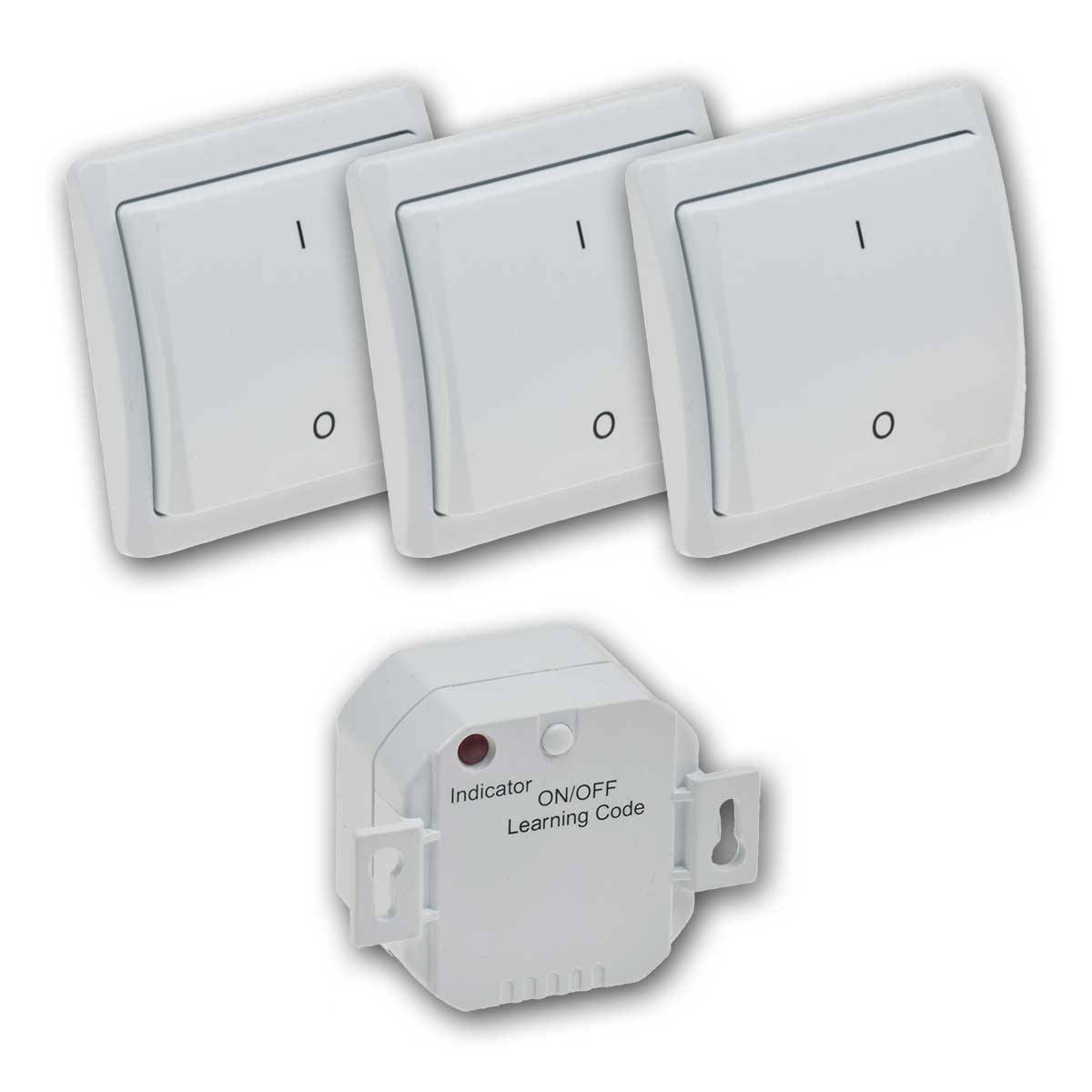 ChiliTec - Set Funkschalter "Pilota Casa", 1xEmpf./3xSchalter-0
