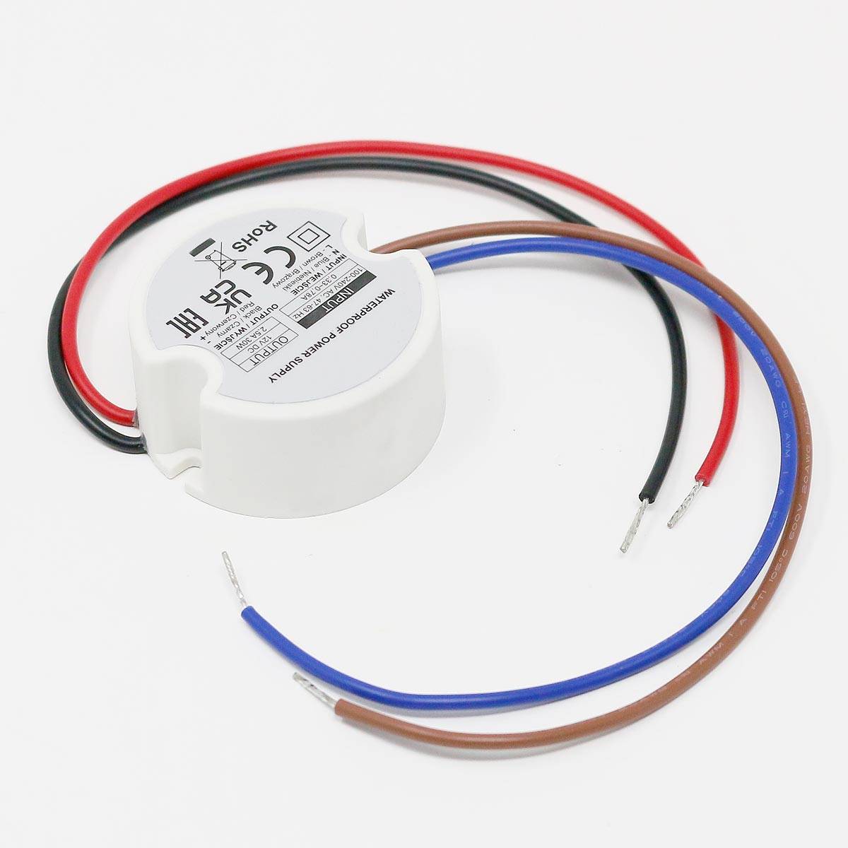 world-trading-net - LED Transformator 0-30W 12V DC, Ø50mm für UP-Dosen-2