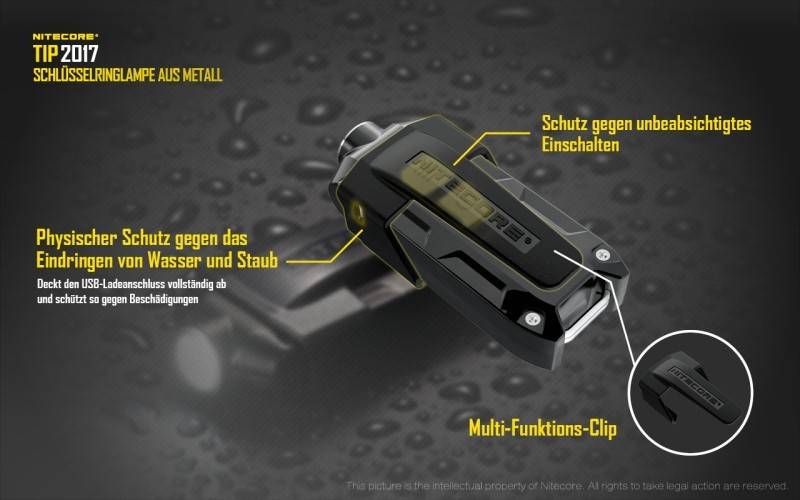 Nitecore Schlüsselleuchte TIP 2017 schwarz NC-TIP2017-schwarz-4