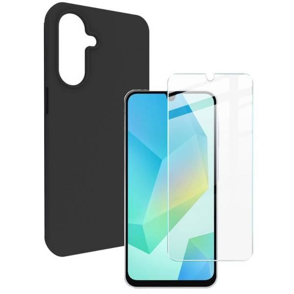 Handyhülle + Displayschutzglas für Samsung Galaxy A17 5G / 4G Silikon TPU Folie