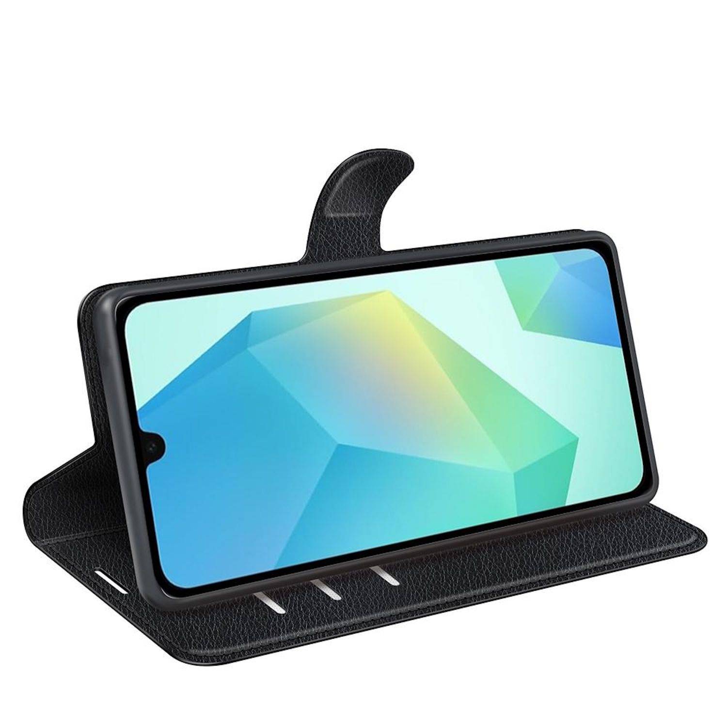 Handyhülle + Schutzglas für Samsung Galaxy A17 5G / 4G Kunstleder Klapptasche-3