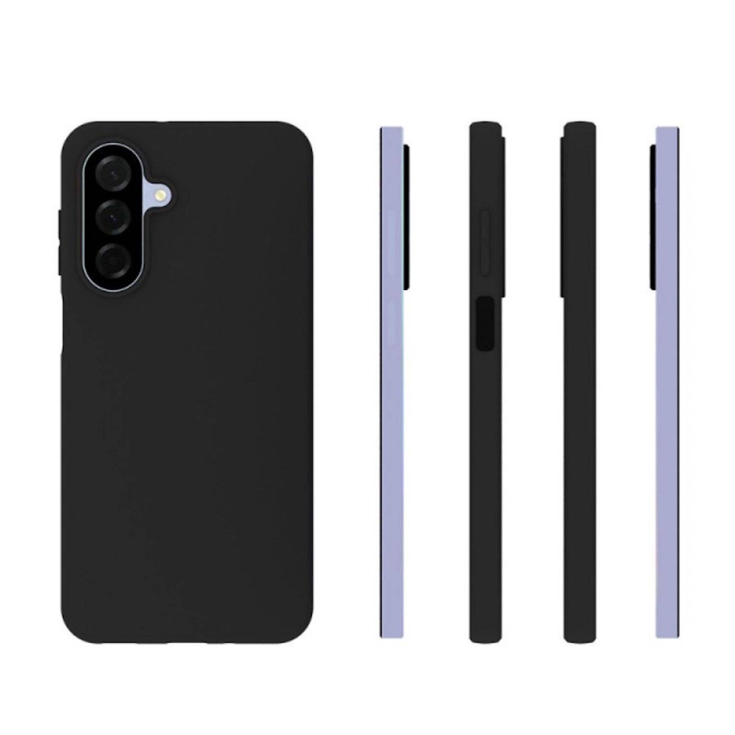 Für Samsung Galaxy A17 5G / 4G Silikon TPU Schutz Hülle Cover Ultra Dünn Schwarz-1