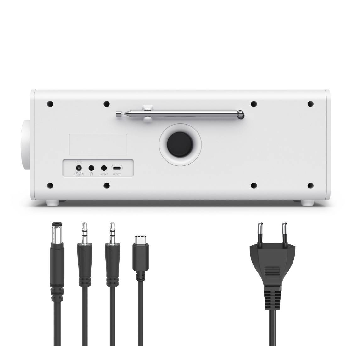 hama 00054263 Digitalradio "DR2002", FM/DAB/DAB+/Bluetooth® RX, Radiowecker, Stereo, Weiß-3