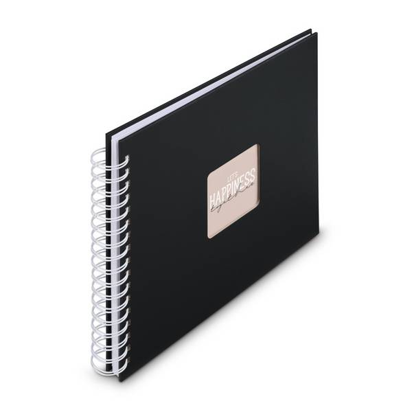 hama 00009831 Spiral-Album "Fine Art", 28x24 cm, 50 weiße Seiten, New Black