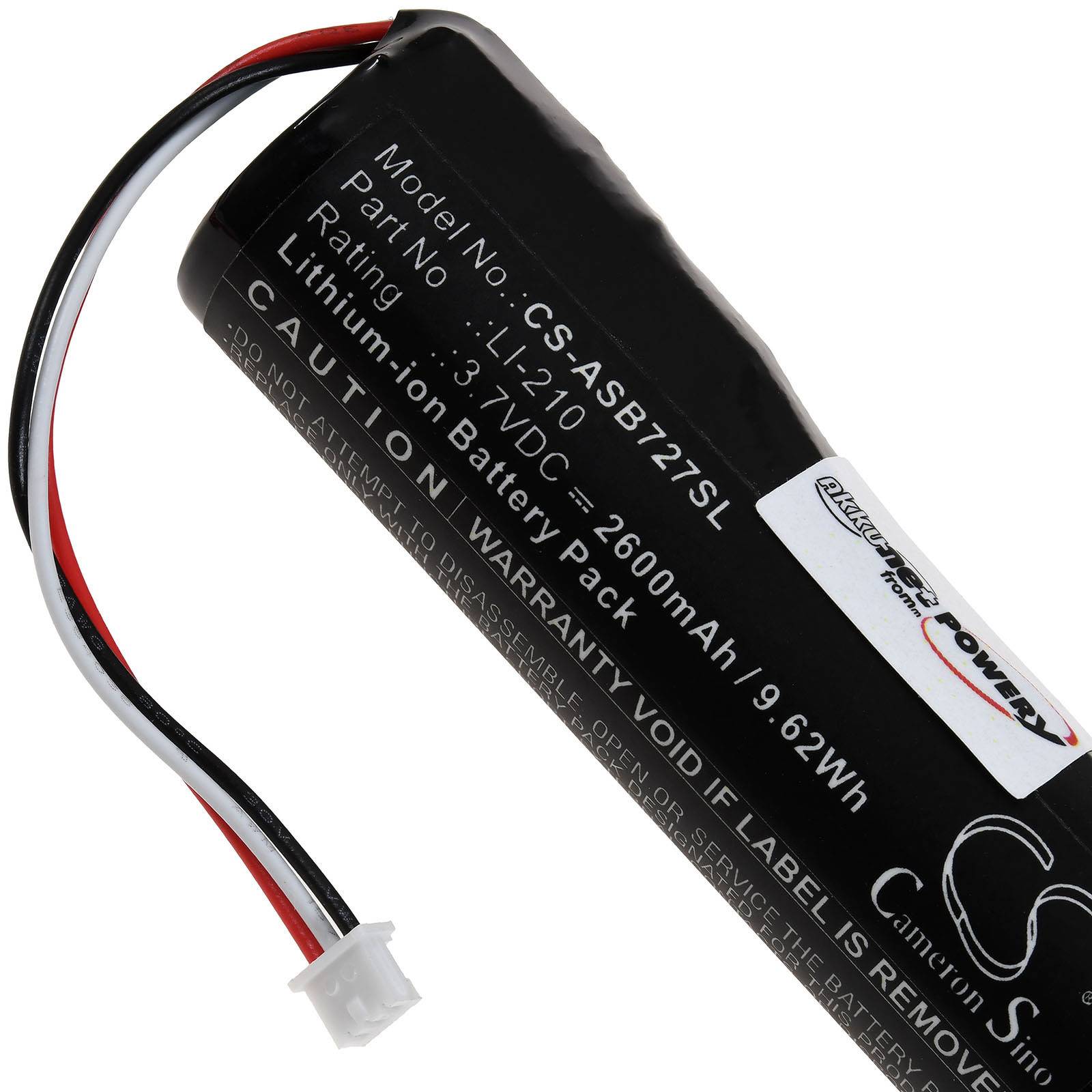 Akku passend für Bluetooth-Plattenspieler Audio-Technica Sound Burger AT-SB727 Typ LI-210, 3,7V, Li-Ion-1